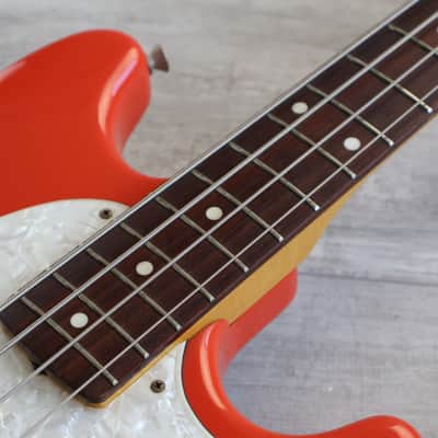 1999 Fender Japan MB98-70SD Mustang Bass (Fiesta Red) image 6