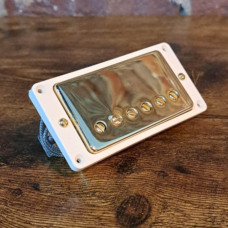 Gibson Custom Shop CustomBucker PAF Pickup (2020s -Gold w Cream Pickup Ring) image 1