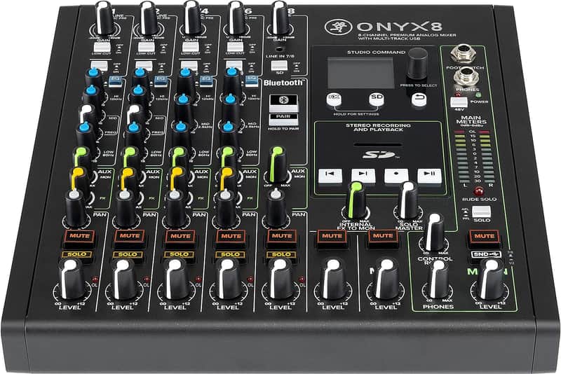 Mackie Analog Live Studio USB Mixer 8-Channel Premium Recording Onyx8 image 1