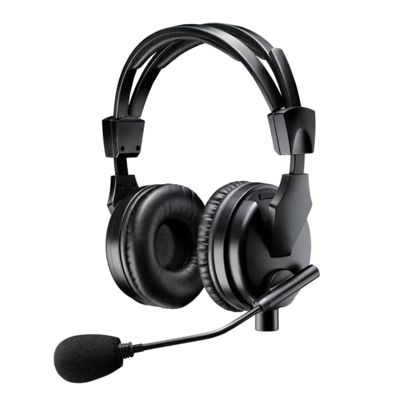Shure BRH50M Premium Dual-Sided Broadcast Headset. Includes BCASCA-NXLR3QI cable image 1