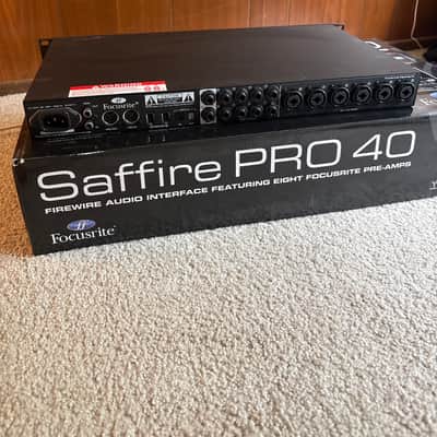 Focusrite Saffire Pro 40 Firewire Audio Interface 2010s - Black image 5