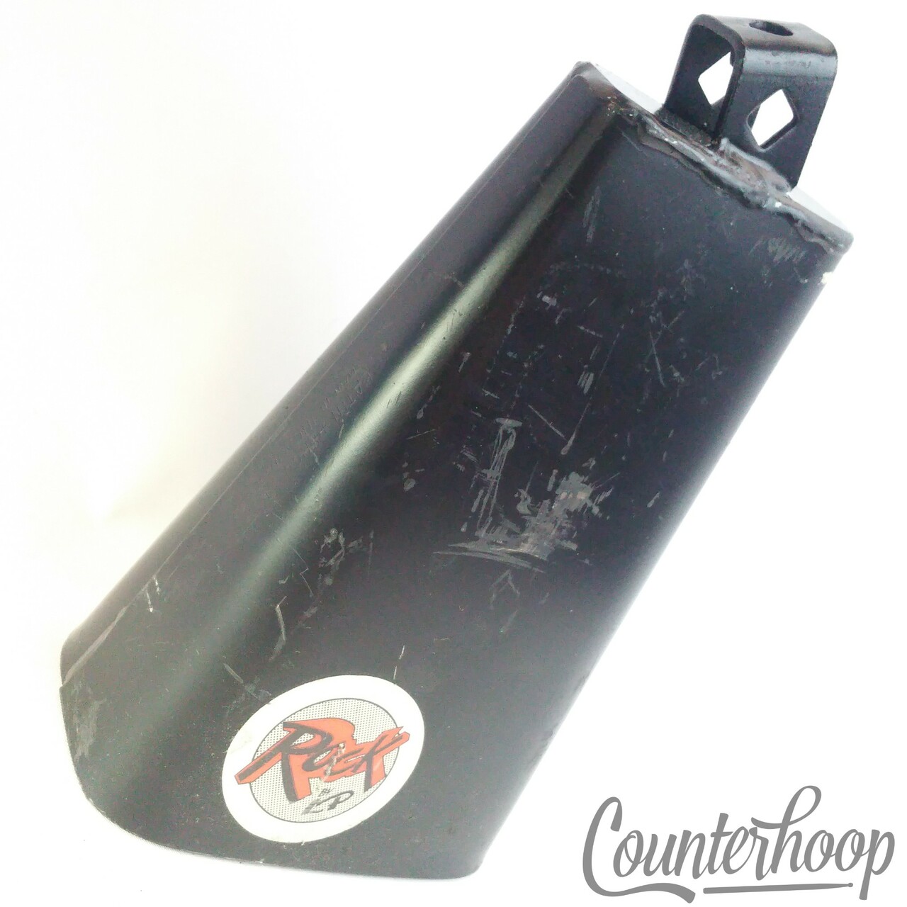 Latin Percussion"Rock"Cowbell Black LP007 7 1/2"x5 3/4"x2 1/2" Made-USA Vintage — main photograph