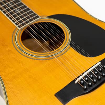 Morris B-60 12-String Dreadnought Acoustic Guitar with Case - Natural - Vintage image 14