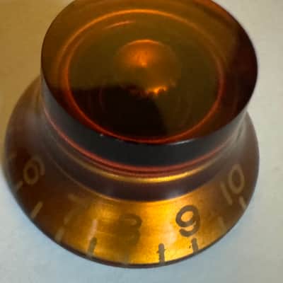 Gibson Les Paul 1980’s - Amber Top Hat knobs set of 2 image 7