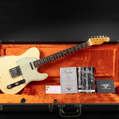 Fender Custom Shop '64 Reissue L-Series Telecaster RW Heavy Relic - Vintage White | USA 1964 Josefina Campos Handwound Pickups 3.39kg | CoA OHSC image 2