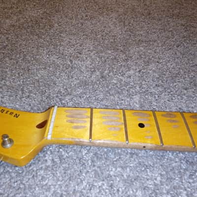 Nash T52 Telecaster Maple Neck with Tuners - Boatneck/Soft V image 7