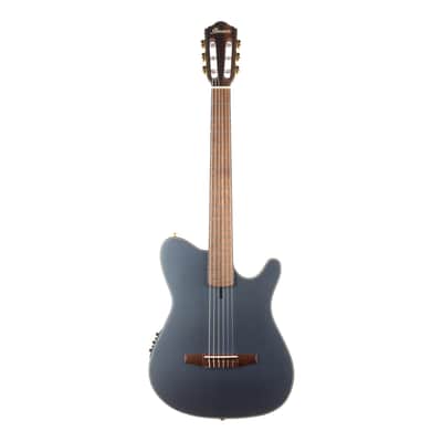 Ibanez FRH10N Thinline Nylon Acoustic Electric - Indigo Blue Metallic Flat image 2