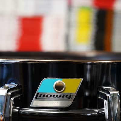 Vintage 1978 Ludwig USA Super Sensitive 5x14" Seamless Brass Snare Drum | Blue-O-Olive Pointy Badge image 7