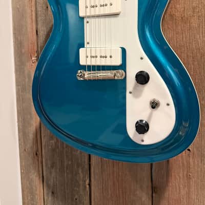 Rivolta Guitars Combinata VII with Rosewood Fretboard 2010s - Adriatic Blue Metallic image 1
