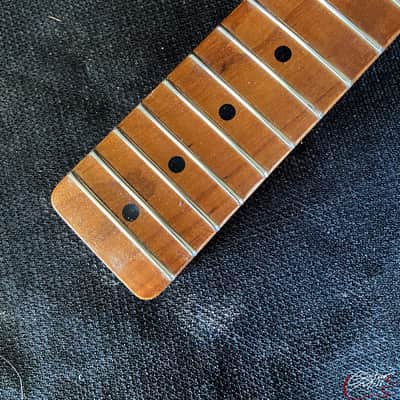 Guitar Mill T-Style Replacement Neck / 1 pc. Roasted Maple / Chunky C / Gloss / Med Relic (#GIN-3908) image 5