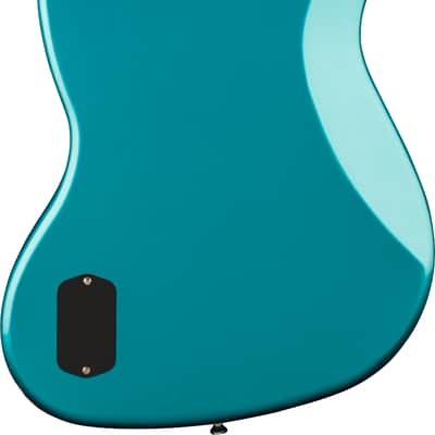 Squier Classic Vibe Active '70s Jazz Bass V, Maple Fingerboard, Parchment Pickguard, Ocean Turquoise image 2