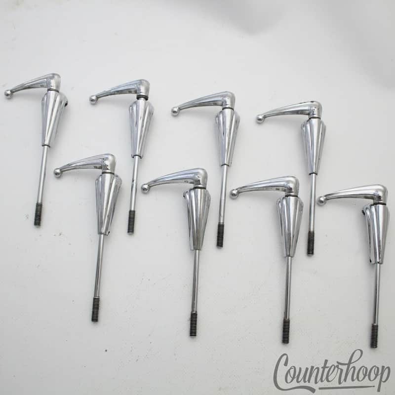 Premier 8x Bass Drum Tension T-Rods/Claws Vintage 50s-60s Diamond Chrome England image 1