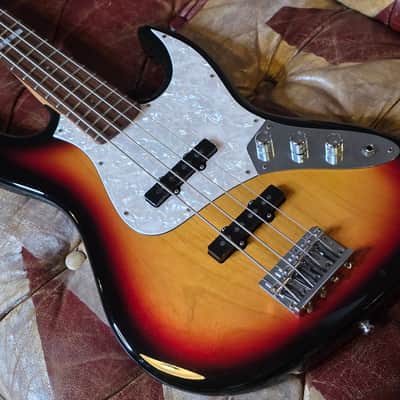 ESP Jazz Bass J-Four Sunburst Ex-Artist Studio Pro Bass Guitar MIJ Japan image 12