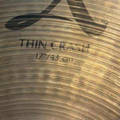Zildjian 17" A Series Medium Thin Crash 1141g Cymbal 2013 - Present - Traditional image 3