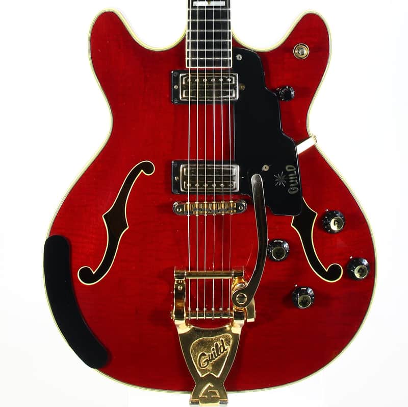 1967 Guild Starfire VI Cherry Red w Original Hard Case and Tags | Vintage 1960s Electric Guitar image 1