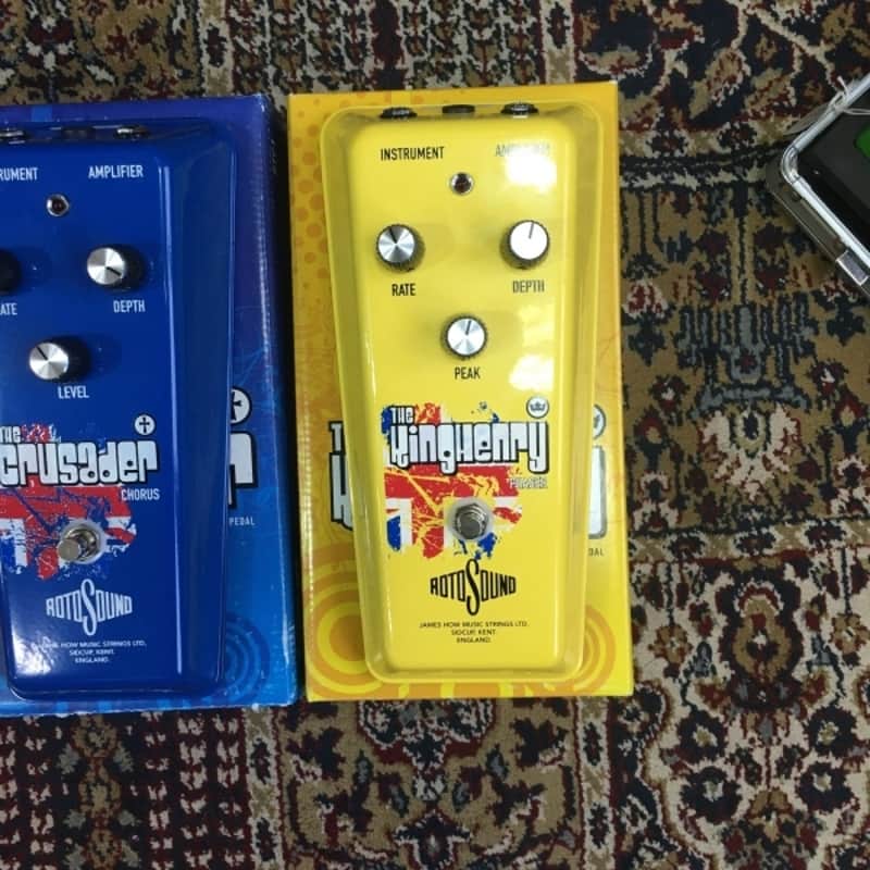 2010s Rotosound RKH1 The King Henry Phaser Yellow