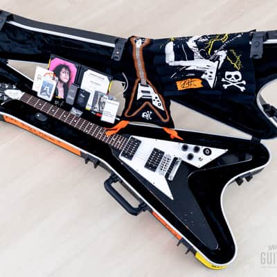 Gibson Custom Shop Kirk Hammett 1979 Flying V Murphy Lab Aged Ebony image 15