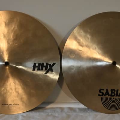 Sabian 13" HHX Groove Hats Pair Natural Finish Hi-Hats image 1