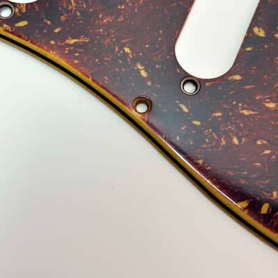 RebelRelic Stratocaster Celluloid Top Tortoise Pickguard - Brown Tortoise Strat Guard - Vintage - Aged Relic image 7