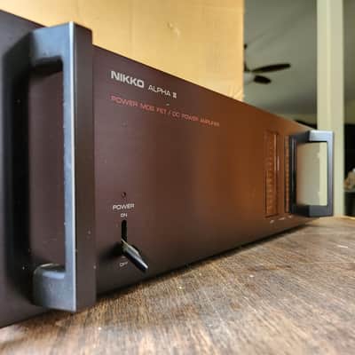 Nikko Alpha III Power Amplifier Vintage 1981 Black image 12