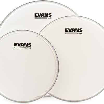 Evans UV2 Coated 3-piece Tom Pack - 10/12/14 inch image 1