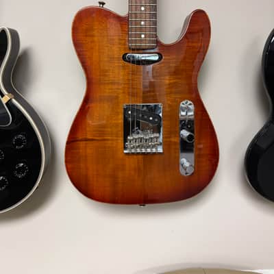 Fender American Select Carved Top Koa Telecaster 2012 - Sienna Edge Burst image 2