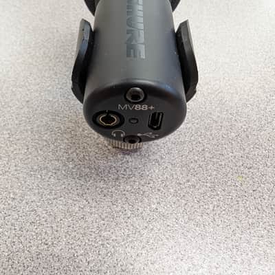 Shure MV88+ Digital Stereo USB Condenser Microphone 2019 - Present - Black image 2