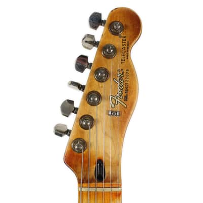 1992 Fender MIM Telecaster Customized by East Gloves Guitars in Relic Daphne Blue Finish image 5