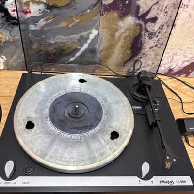 Thorens TD 280 Black Made In Germany turntable Anti Skating Tone Arm Audiophile image 13