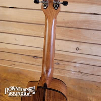 Lune High Tide Concert Koa Ukulele with Preamp & Luna Ukes Gig Bag image 7