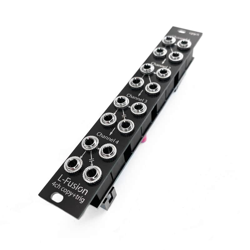 Eurorack 4HP Quad Active Mult with two Gate to Pulse converters image 1