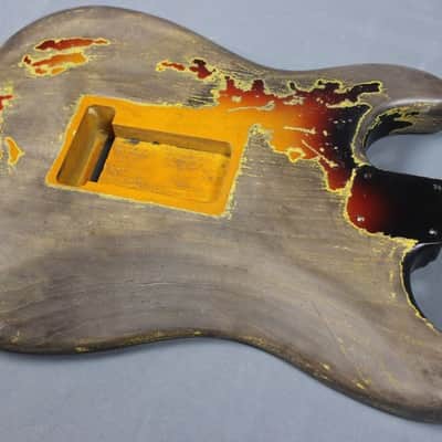 MJT Official Custom Order Vintage Aged Nitro Finish Guitar Body by Mark Jenny VTS Sunburst image 8