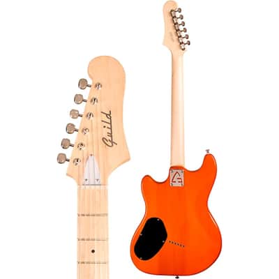 Guild Surfliner Solidbody Electric Guitar 2023 - Sunset Orange image 3