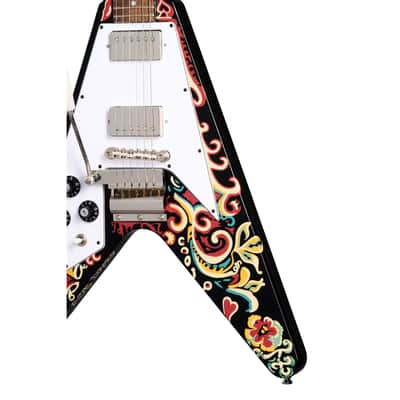 Epiphone Jimi Hendrix Limited Edition Left-Handed "Love Drops" Flying V w/ Hardshell Case image 8
