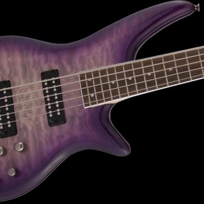 Jackson JS Series Spectra JS3QV Purple Phaze 5-String Electric Bass Guitar image 6