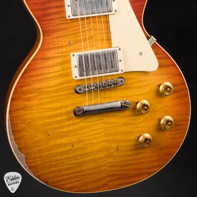 2021 - Gibson Custom Shop Made 2 Measure Murphy Lab '59 Les Paul Standard Murphy Painted Ultra Heavy Aged Abiline Sunset Burst image 6