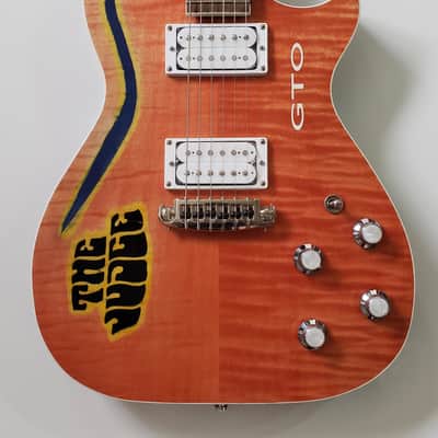 Schellinger Custom Guitars  GTO Judge Themed Guitar 2021 Carousel Red image 8