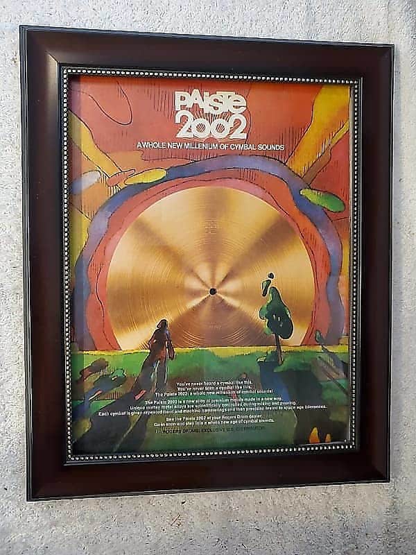 1974 Paiste Cymbals Color Promotional Ad Framed The Paiste 2002 Original image 1