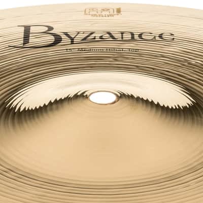 Meinl Byzance Brilliant Medium Hi Hat Cymbals 14 image 5