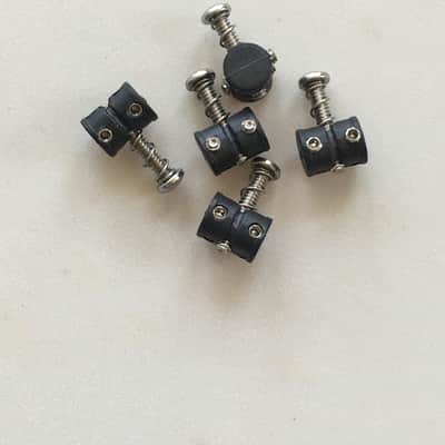 5 Black Graph Tech Saddles Offset Bridge Fender Jaguar Jazzmaster Mustang Guitar image 1