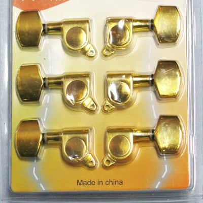 ALICE Machine heads SEALED Guitar tuners GEARS tuning KEYS - GOLD image 1