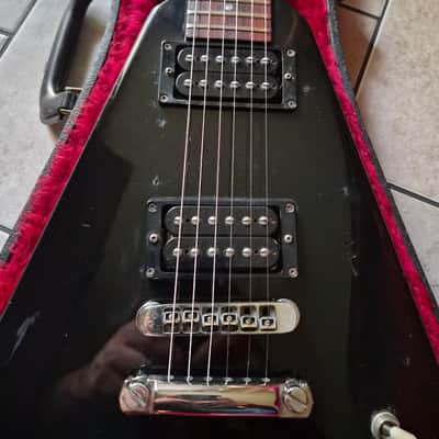 1983 Gibson Flying V I with Stop Bar Tailpiece and Offset Knobs 1981-1988 - Ebony image 9