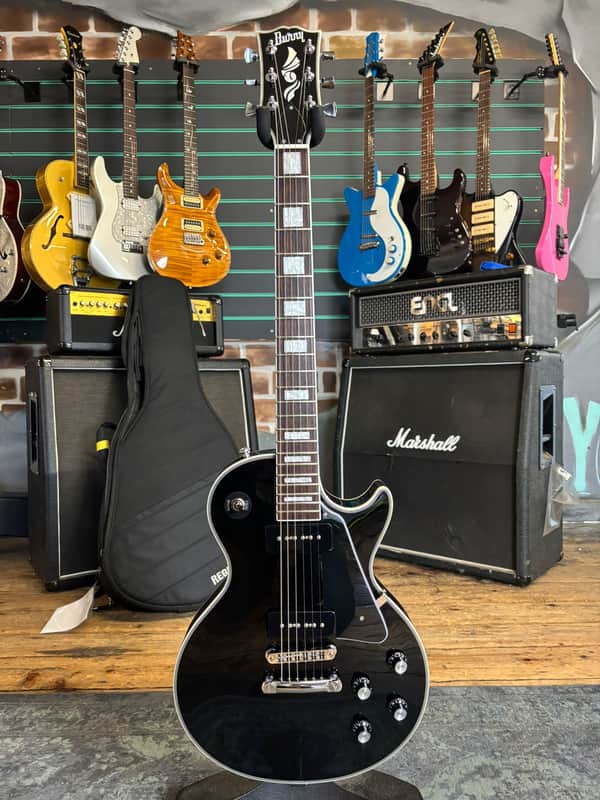 Burny 　レスポールカスタム　P90 Burny Les Paul Custom P90 Ebony 2023 Electric Guitar | Reverb UK
