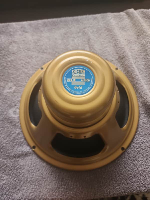 Celestion G12 Alnico Gold 12" 50w 15 Ohm Replacement Speaker 2010s - Gold image 1