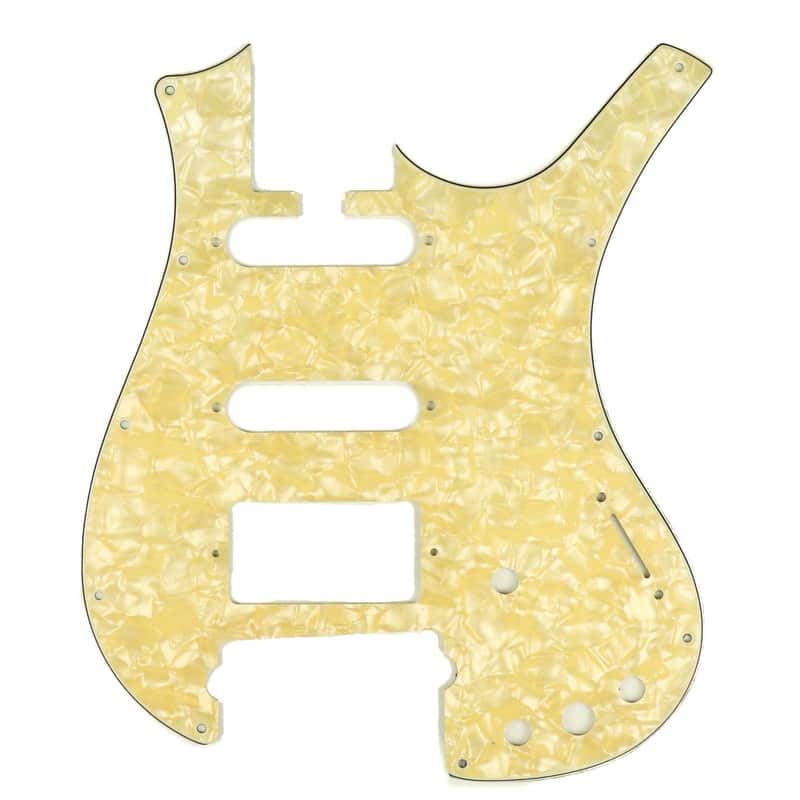 MannMade USA Parker S/S/H Nitefly Pickguard - 4 ply - Aged White Pearl/White/Black/White image 1