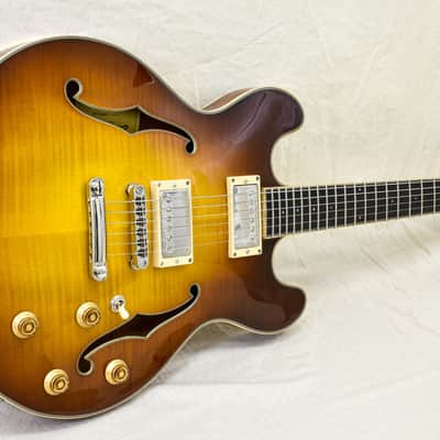 Eastman T185MX All Solid Wood Electric Thinline - Goldburst image 3