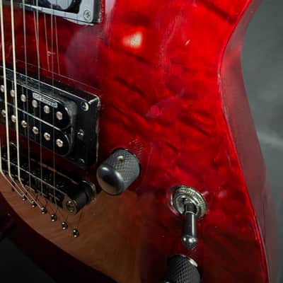 ESP LTD MH-200QM NT Electric Guitar See-Thru Black Cherry (441) image 9