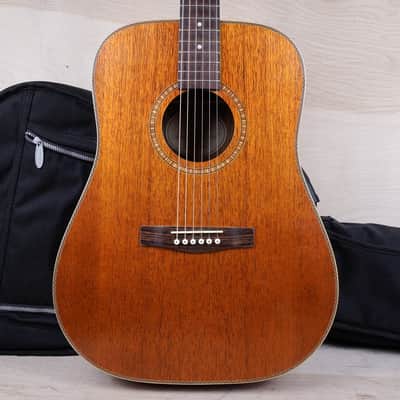 Fender DG-24 Mahogany Acoustic Guitar 1988 Vintage Natural w/ Bag image 1