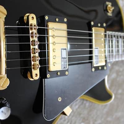 ESP Edwards E-LP-130ALC 2015 Black, Les Paul Custom type, MIJ, Duncan PUs, Nitrocellulose Lacquer image 5