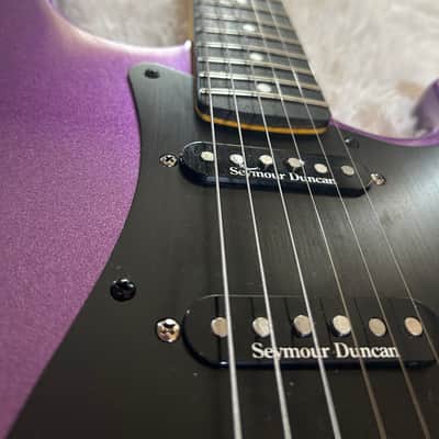 Metallic Purple Stratocaster - Custom Built - Black Hardware - Seymour Duncan Pickups - Blender Mod image 11
